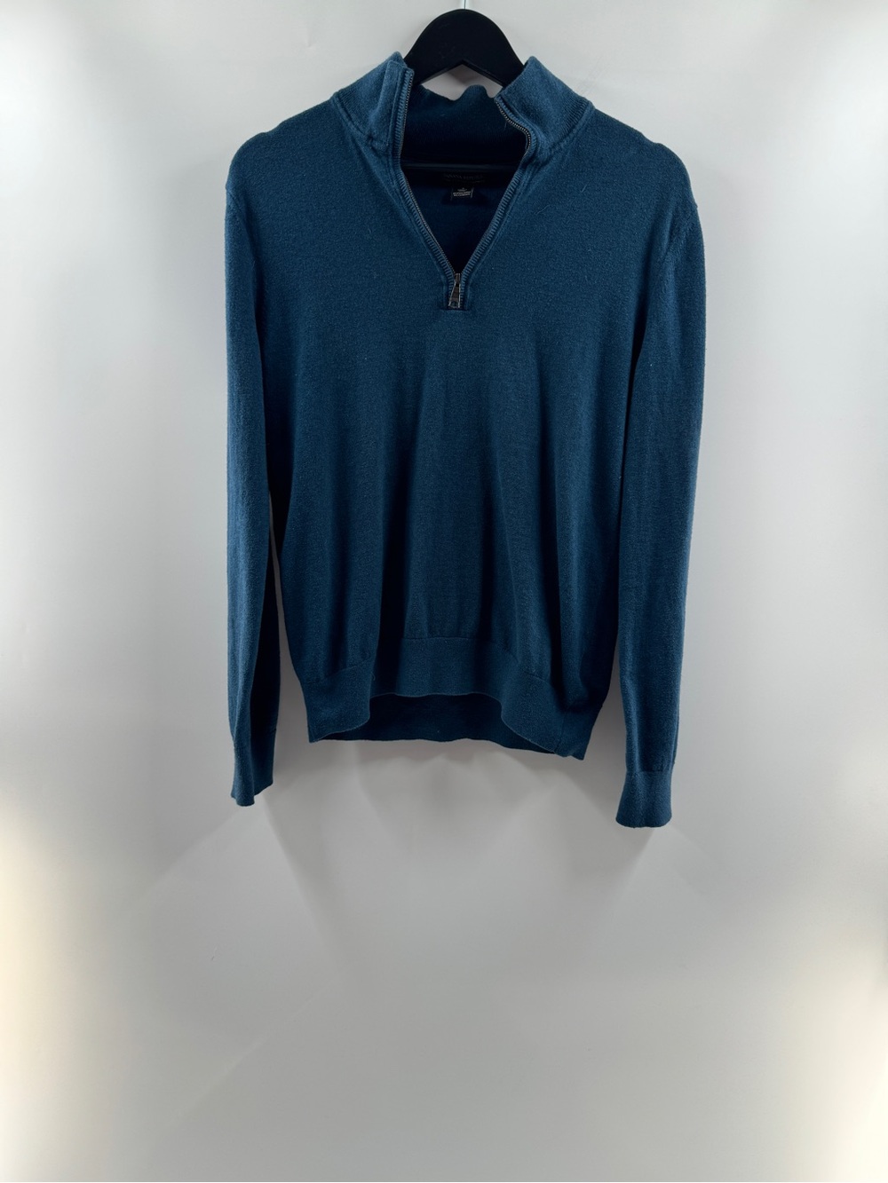 Banana Republic Pima Cotton Cashmere Quarter Zip Sweater Blue Size Small